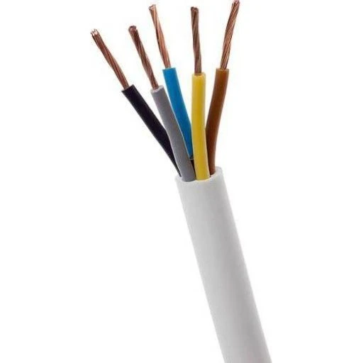 PKAJ 5x1,5 mm² Hvid Rund Plastledning