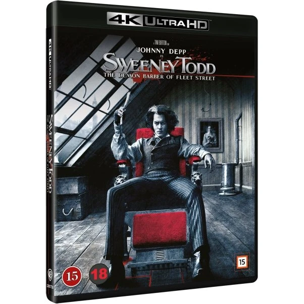 Sweeney Todd: Den Djævelske Barber fra Fleet Street – 4K Blu-Ray