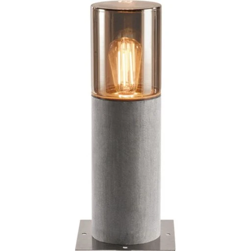 SLV Lisenne havelampe 40 cm, røget glas & basalt