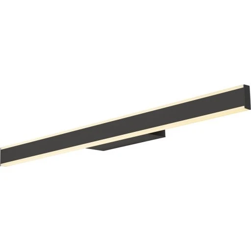 SLV One Linear væglampe, sort, 70 cm