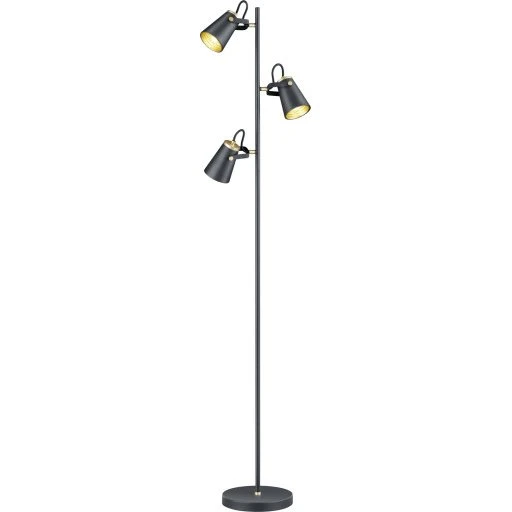Trio Lighting Edward gulvlampe, gul