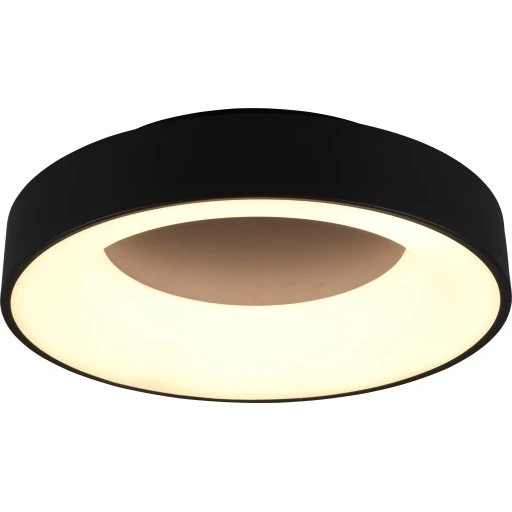 Trio Lighting Girona LED-plafond, sort, 45 cm