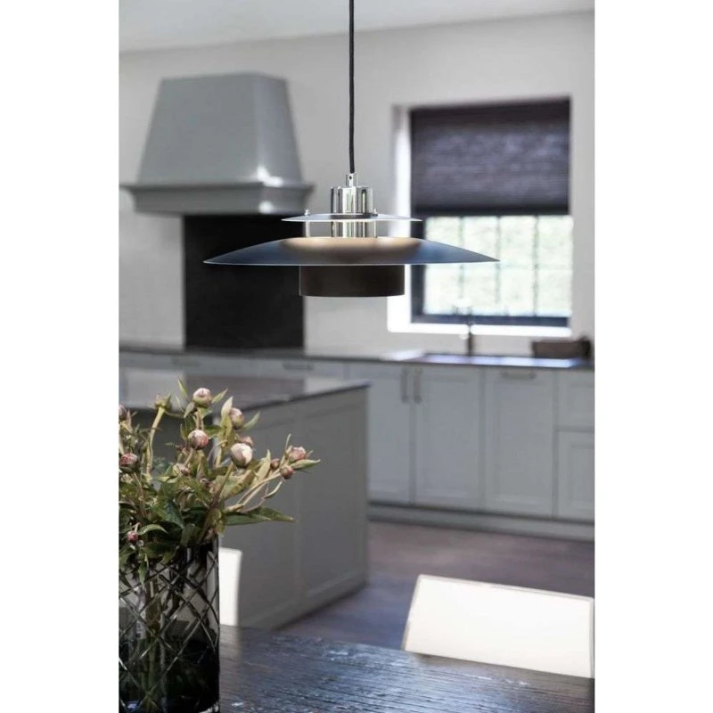 Sørup Pendel Halo Design Mat Sort/Kobber 40 cm