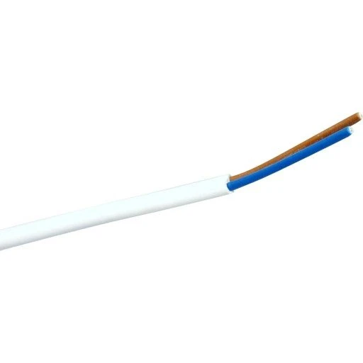Rund lampeledning 2x0,75 mm², sort, 5 m