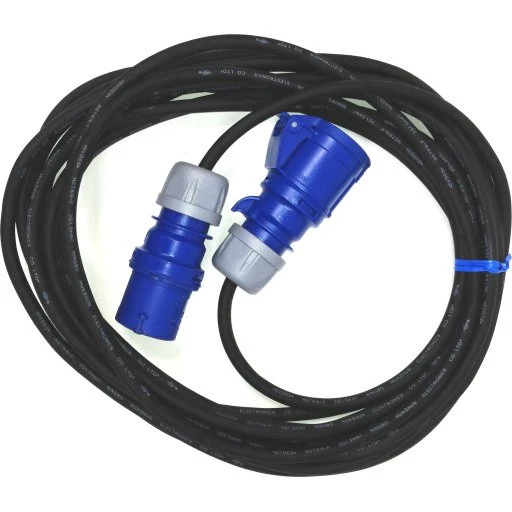 Wexim CEE kabelsæt 3x1,5 mm², 10 m, 230V/16A, sort/blå