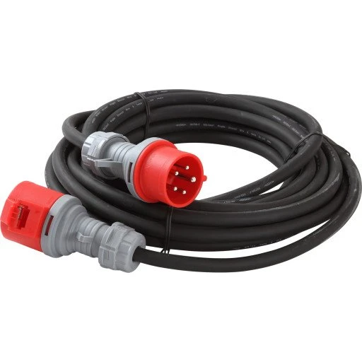 Heatcom CEE kabelsæt 5x2,5 mm² 16A 10 m med fasevender