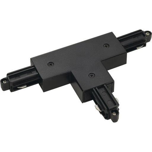Nordtronic 1F T-samlestykke, venstre jord, sort