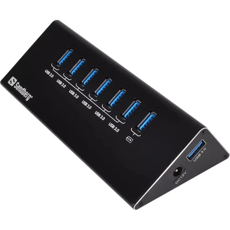 Sandberg 7-Port USB 3.0 Hub Sort