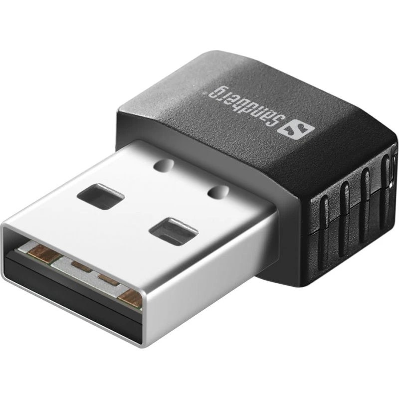 Sandberg Micro WiFi Dongle 650 Mbit/s, Sort