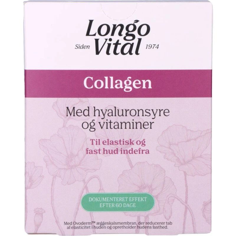 LongoVital Collagen 30 stk. – Kollagen & hyaluronsyre fra æggeskalsmembran