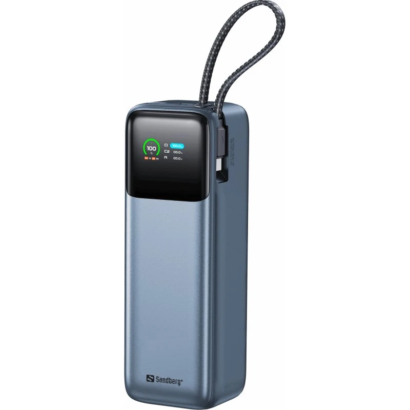 Sandberg All-in1 Powerbank 27000 mAh PD 240W Sølv
