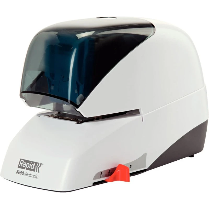 Rapid Supreme R5050e Elektrisk Hæftemaskine, Hvid, 50 Ark