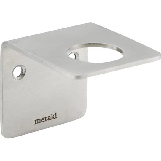 Meraki Supply Vægophæng, børstet sølv, 5,8×5,8×6,7 cm