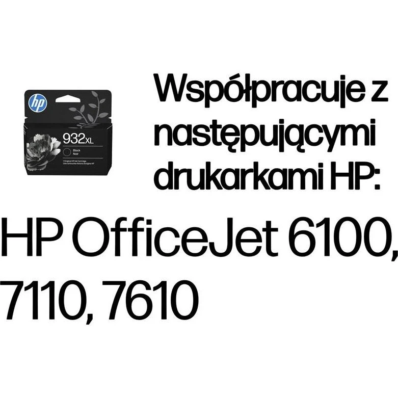 HP 932XL Sort Høj Kapacitet Blækpatron