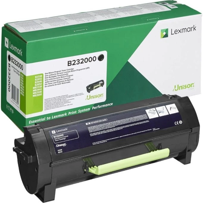Lexmark B232000 Sort, 3.000 Sider, Original