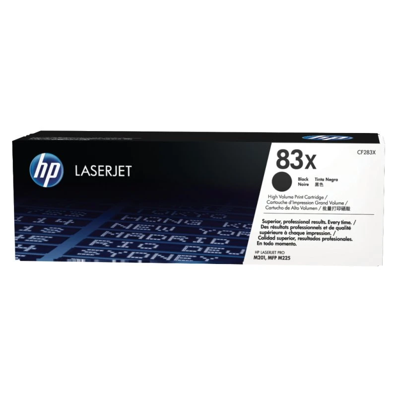 HP 83X Sort Toner CF283X, 2200 Sider