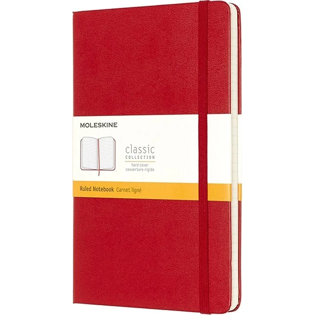 Moleskine Classic Hard Notesbog L Rød 240 ark