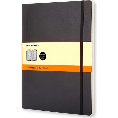 Moleskine Classic Soft XL Sort Linjeret