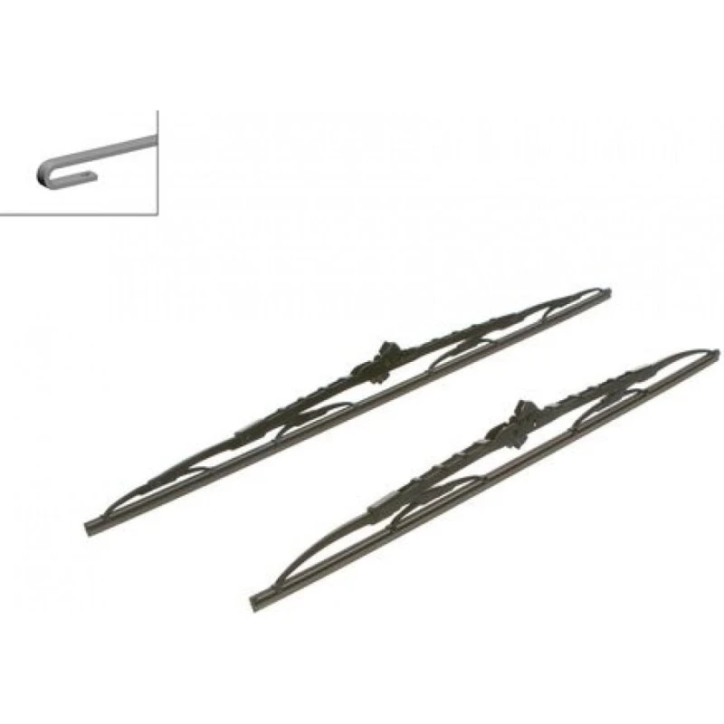 BOSCH Viskerblade 600/530 mm Twin, Krogfastgørelse