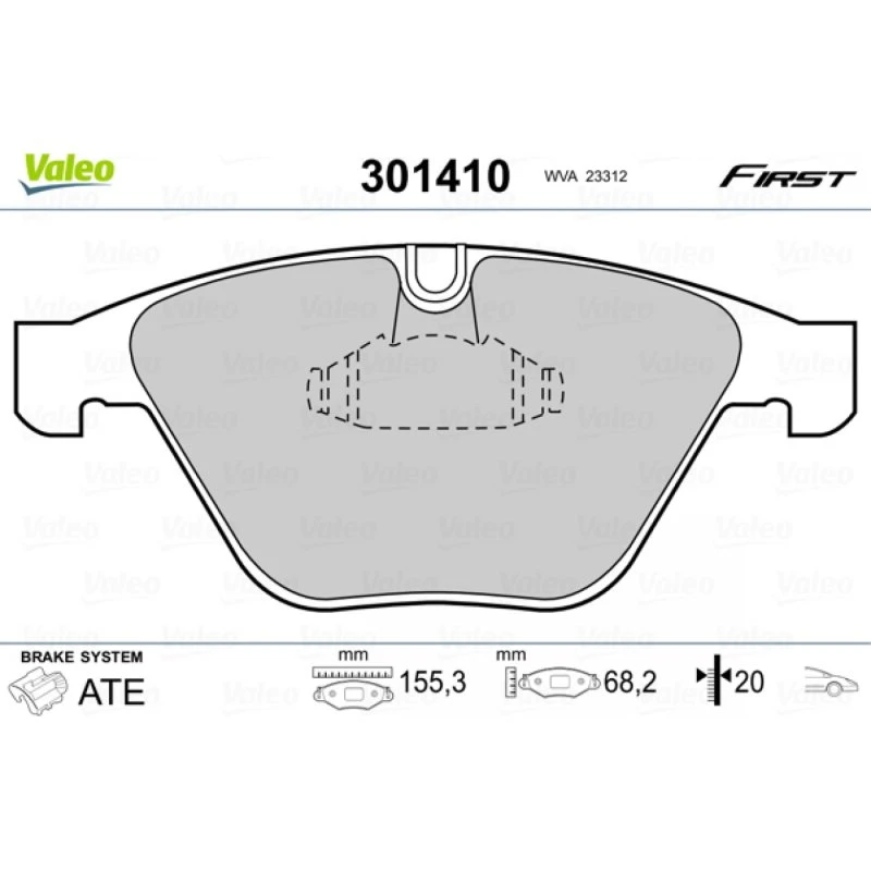 VALEO Bremseklodser 301410 til BMW (venstrestyrede, 360 mm)