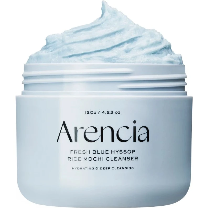 Arencia Fresh Blue Hyssop Rice Mochi Cleanser 120 g