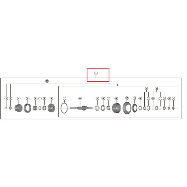 Shimano SG-C3001-7R (Nexus 7) navindsats 201 mm