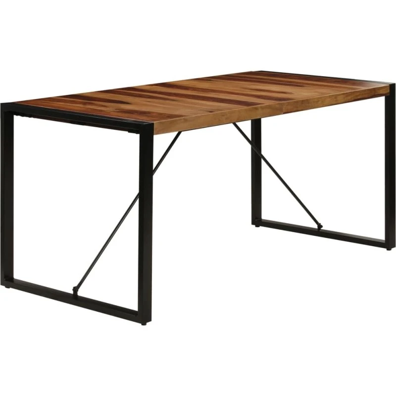 vidaXL spisebord 160 x 80 x 75 cm massivt akacietræ