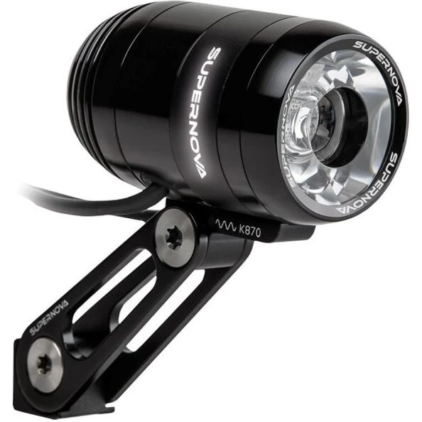 Supernova E3 Pro2 dynamoforlygte, 205 lm – sort