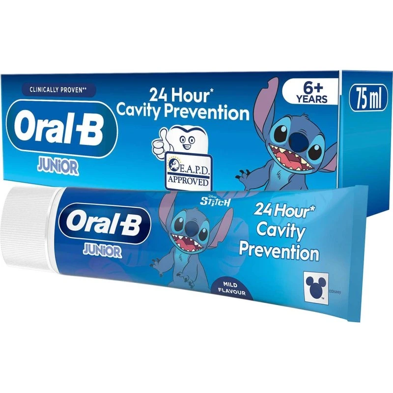 Oral-B Tandpasta Junior Pro Stitch 75 ml, 6+ år