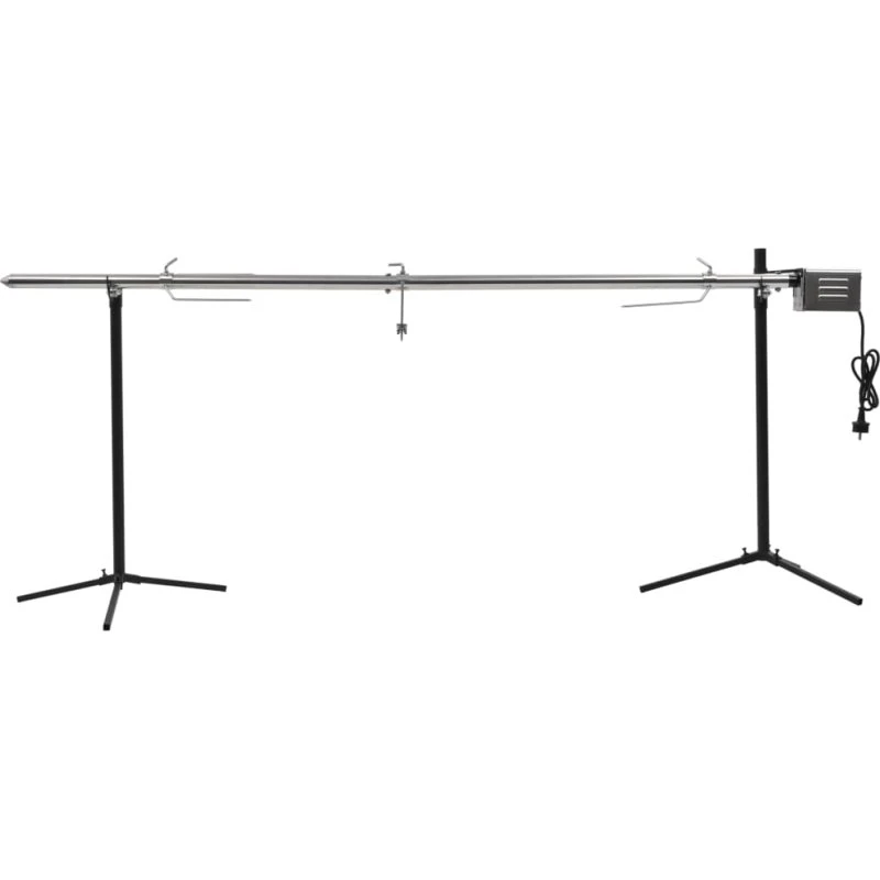 vidaXL Automatisk Grill med Motor, Rustfrit Stål, 207 x 45 x 81 cm