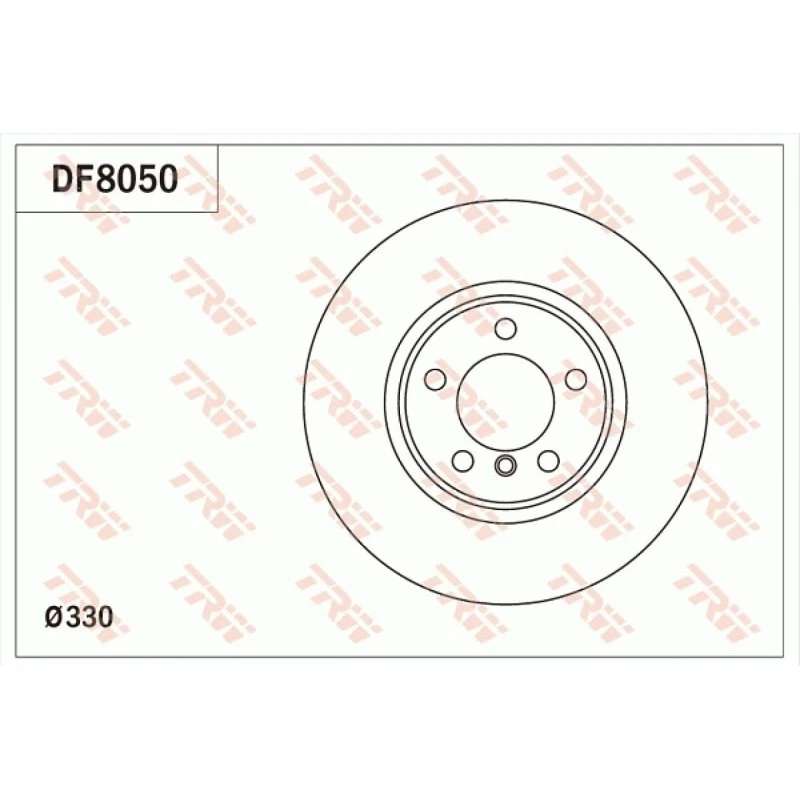 TRW Bremseskive DF8050 til BMW 3, 4, 2-serie