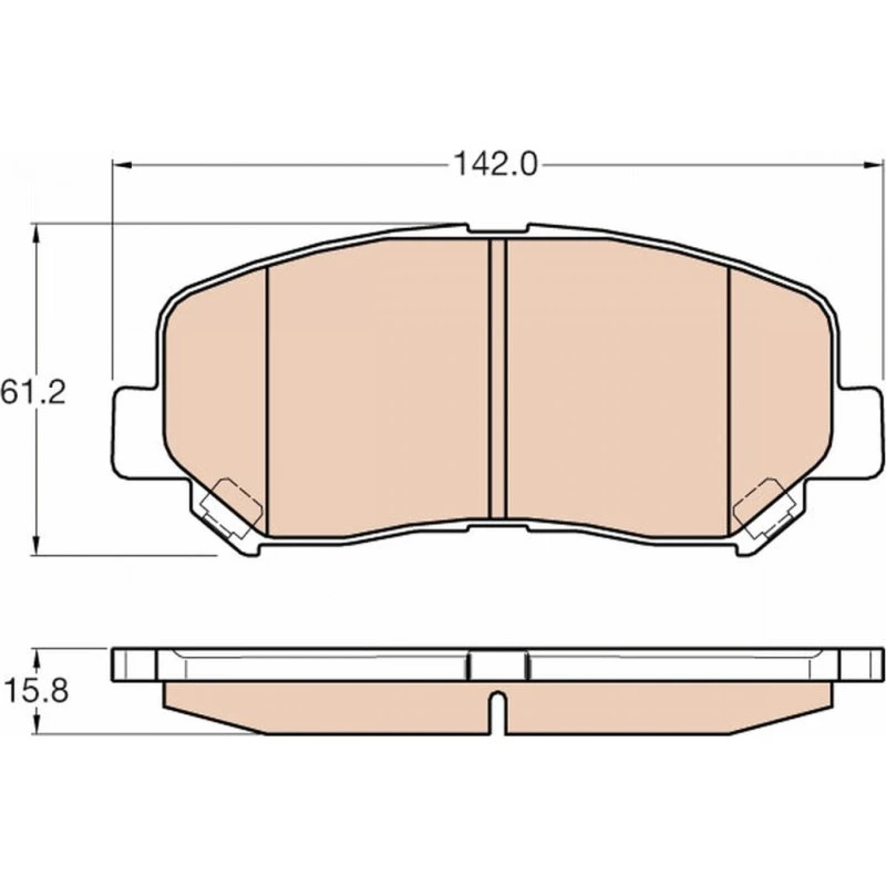 TRW GDB3562 Bremseklodser til Mazda CX-5