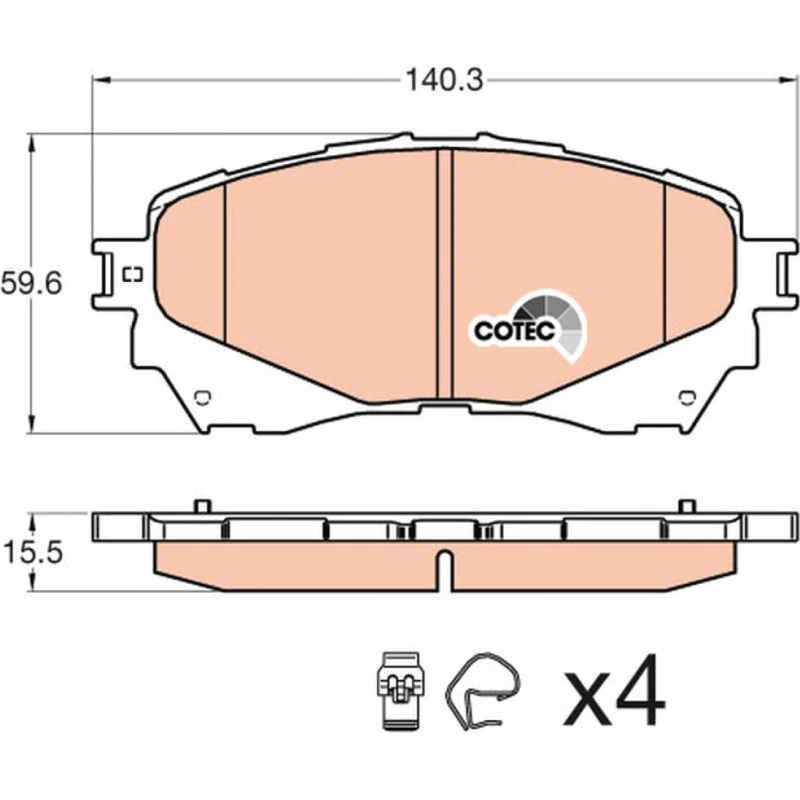 TRW Bremseklodser GDB3580 for Mazda 6 (foraksel, akselsæt)