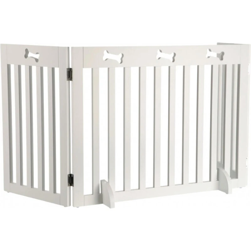 Trixie Hundegitter 3-dele Hvid 82–124×61 cm