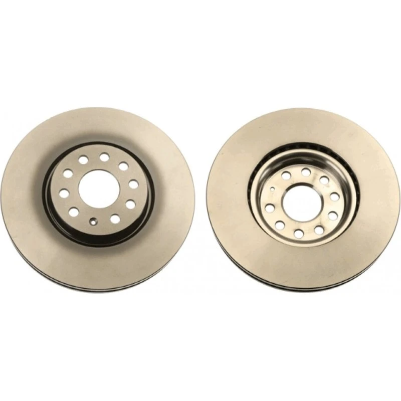 TRW Bremseskive DF6695S, 314 mm, ventileret, sort, til VW, Skoda, Seat