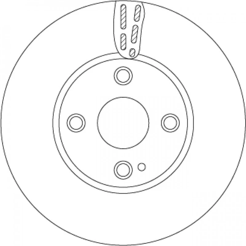 TRW Bremseskive DF6793 for Mazda 2, MX-5 IV & RF