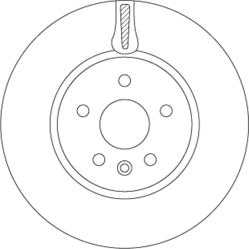 TRW DF6820 Bremseskive til OPEL Astra K & Vauxhall Astra Mk VII