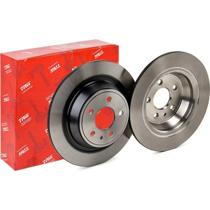 TRW Bremseskive DF6809, 302 mm, sort, lakeret, til FORD Mondeo V