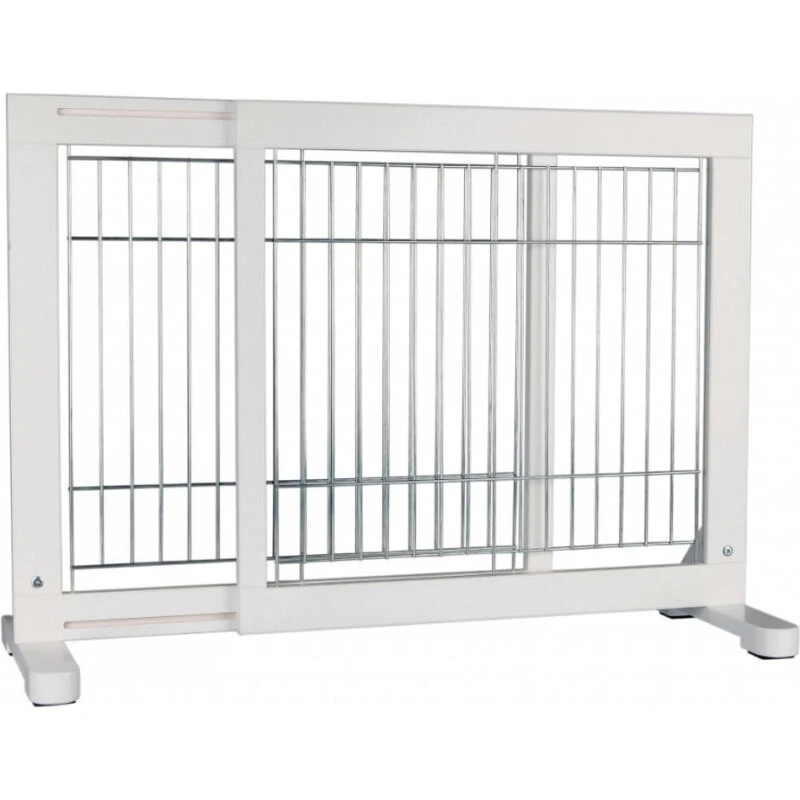 DogBarrier Hundegitter justerbart 65–108 cm, hvid 61 cm
