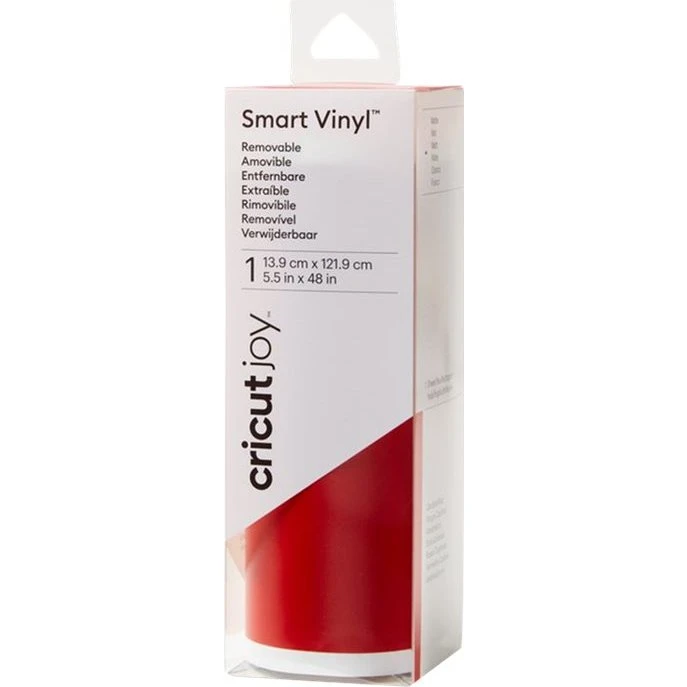 Cricut Joy Smart Vinyl, Kardinalrød, 13,9 x 121,9 cm