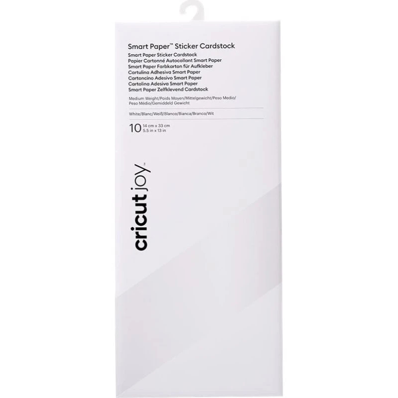 Cricut Joy Smart Paper, hvid, 139 x 330 mm, 10 ark