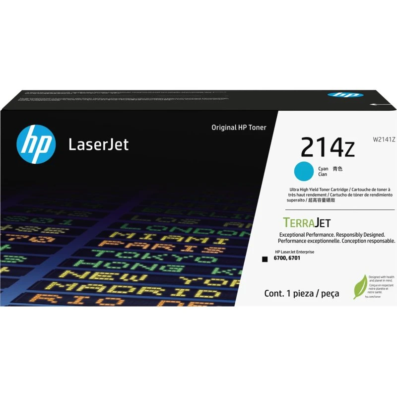 HP 214Z Cyan Ultra High Yield Toner (W2141Z)