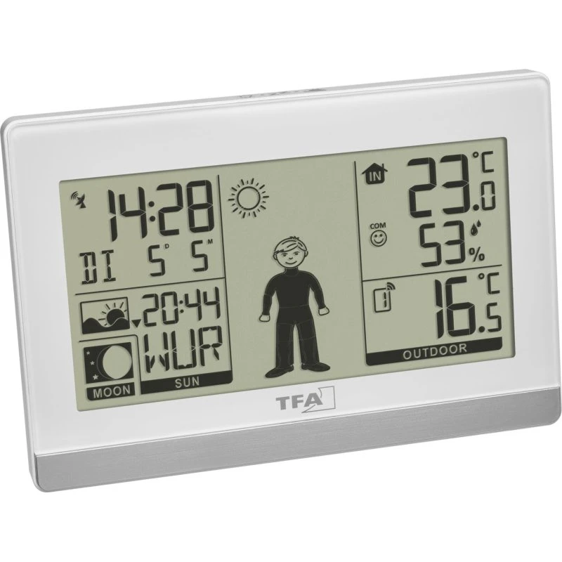 TFA Weather Boy Vejrstation Indendørs/Udendørs Hvid