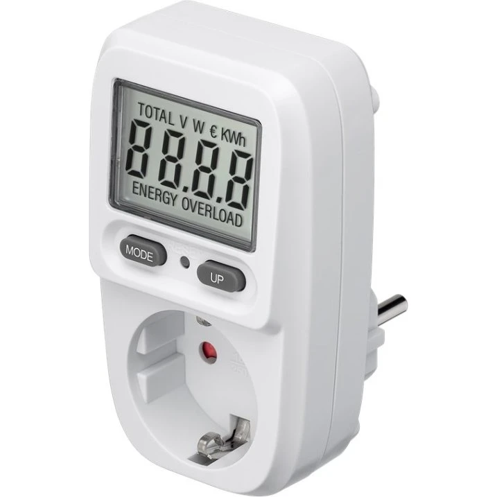 Goobay 64589 Digital Energimåler 230V 16A, CEE7/3