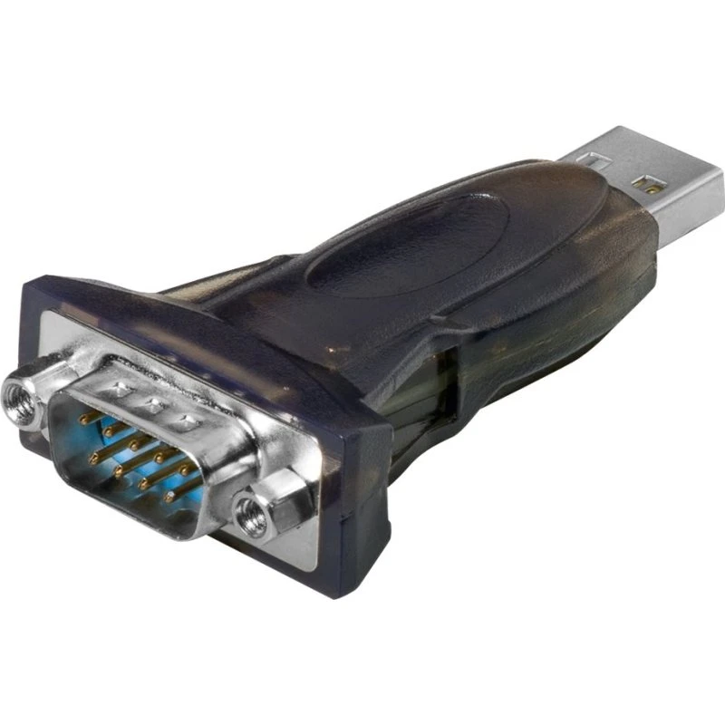 Goobay USB 2.0 til RS232 9-pins adapter, sort