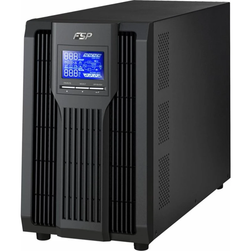 FSP Champ 2K UPS 1800W 2000VA, 3x Schuko, Sort