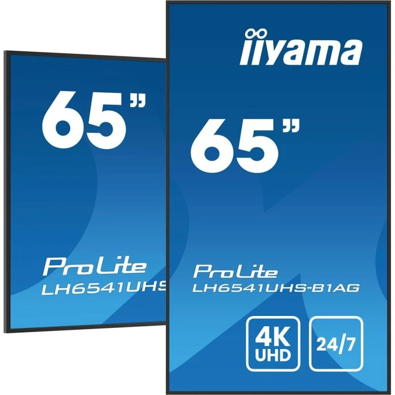 iiyama ProLite LH6541UHS-B1AG 65" 4K Signage-skærm, sort, 24/7