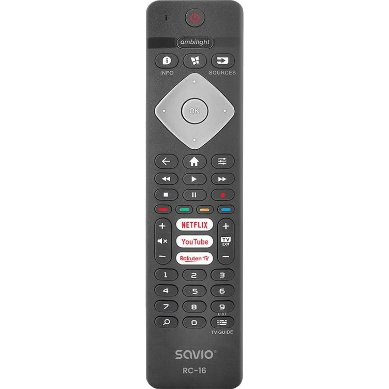 Savio RC-16 Fjernbetjening til Philips TV – Universal IR, 20 Enheder
