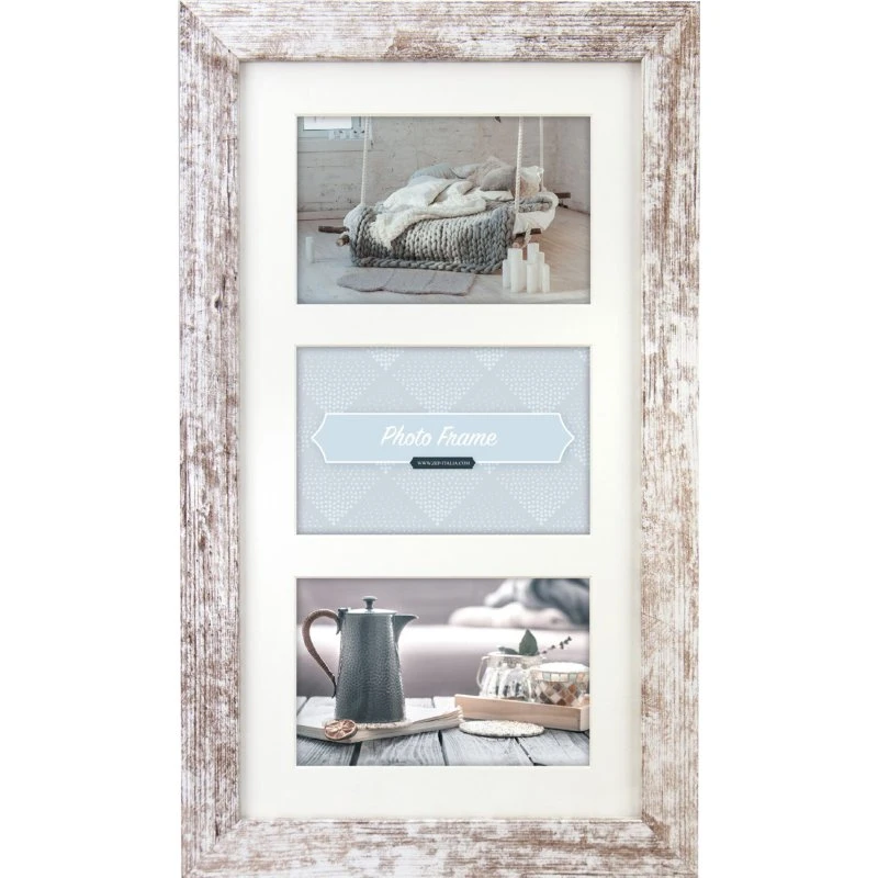 ZEP Nelson 6 3Q Hvid Træbilledramme 27,6x50,6 cm