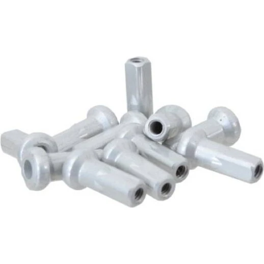 DT Swiss 2.0 x 12mm Skjult Alu-nippel, Sølv, 100 stk